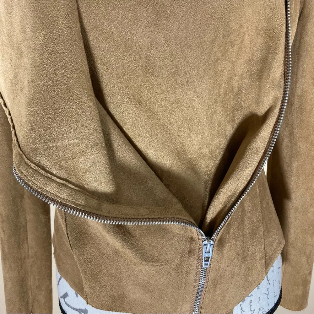 Blank NYC Drape Front Faux Suede Jacket - Picture 6 of 14